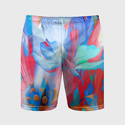Шорты спортивные мужские Fashion floral pattern, цвет: 3D-принт