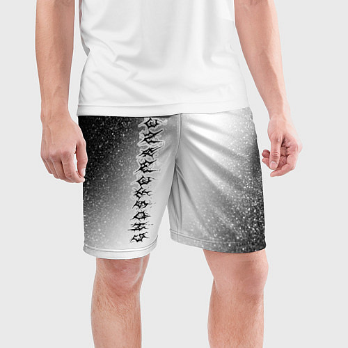 Мужские спортивные шорты GHOSTEMANE Шум Вертикально / 3D-принт – фото 3