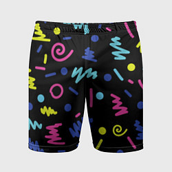 Мужские спортивные шорты Neon color pattern Fashion 2032