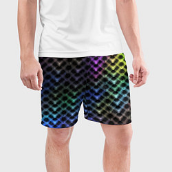 Шорты спортивные мужские Color vanguard pattern 2025 Neon, цвет: 3D-принт — фото 2