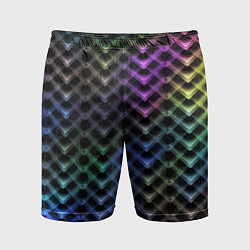Шорты спортивные мужские Color vanguard pattern 2025 Neon, цвет: 3D-принт