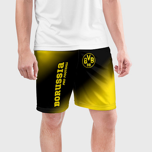 Мужские спортивные шорты BORUSSIA Borussia Pro Football / 3D-принт – фото 3