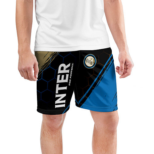 Мужские спортивные шорты INTER Pro Football Краска / 3D-принт – фото 3