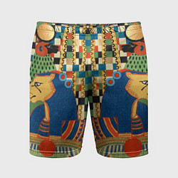 Шорты спортивные мужские Египетский орнамент, цвет: 3D-принт