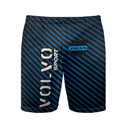 Шорты спортивные мужские VOLVO Volvo Sport Карбон, цвет: 3D-принт