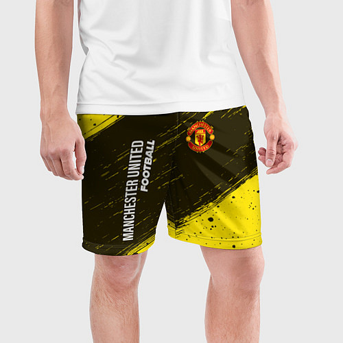 Мужские спортивные шорты MANCHESTER UNITED Football - Краска / 3D-принт – фото 3
