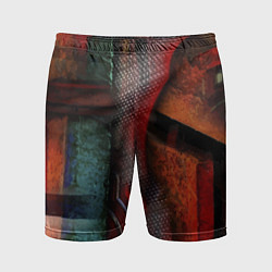 Шорты спортивные мужские Урбанистический паттерн Urban pattern, цвет: 3D-принт