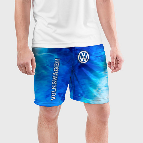 Мужские спортивные шорты VOLKSWAGEN Volkswagen Пламя / 3D-принт – фото 3