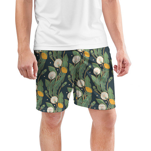 Мужские спортивные шорты Цветение одуванчиков / 3D-принт – фото 3