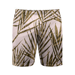 Шорты спортивные мужские Тропические Пальмы Летом, цвет: 3D-принт