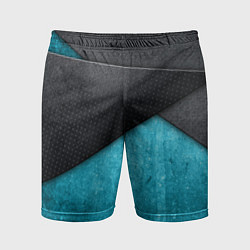 Шорты спортивные мужские Карбоновые пластины, цвет: 3D-принт
