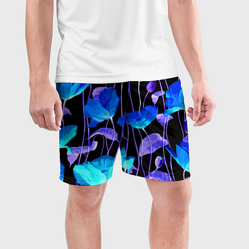 Мужские спортивные шорты Авангардный цветочный паттерн Fashion trend / 3D-принт – фото 3