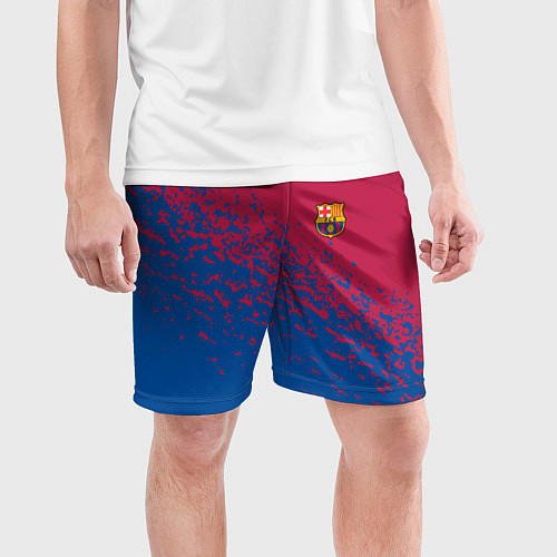 Мужские спортивные шорты Barcelona маленькое лого / 3D-принт – фото 3