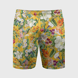 Мужские спортивные шорты Цветы Солнечное Лето
