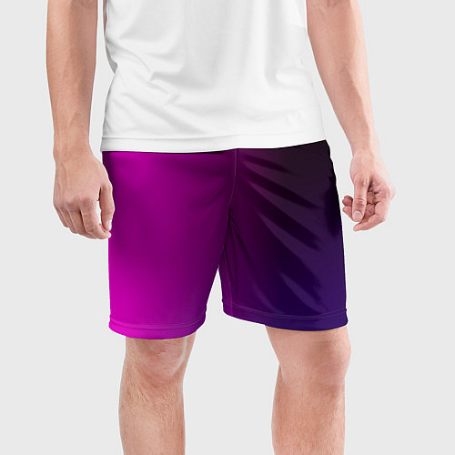 Мужские спортивные шорты VIOLET gradient / 3D-принт – фото 3