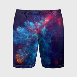 Шорты спортивные мужские Космический Коралловый Риф, цвет: 3D-принт
