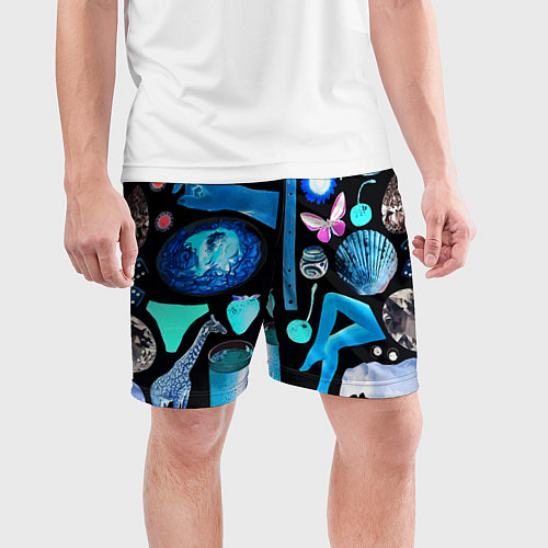 Мужские спортивные шорты Underground pattern Fashion 2099 / 3D-принт – фото 3