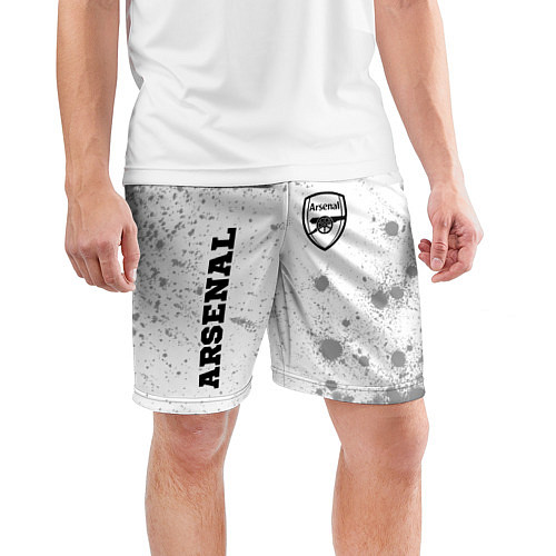 Мужские спортивные шорты Arsenal Sport на светлом фоне / 3D-принт – фото 3