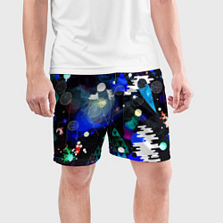Шорты спортивные мужские Avant-garde futuristic composition, цвет: 3D-принт — фото 2