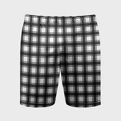 Мужские спортивные шорты Black and white trendy checkered pattern