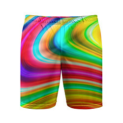 Шорты спортивные мужские Rainbow colors, цвет: 3D-принт