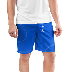 Шорты спортивные мужские Tottenham hotspur Голубая абстракция, цвет: 3D-принт — фото 2