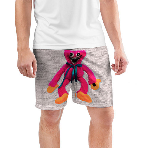 Мужские спортивные шорты Киси Миси объёмная игрушка - Kissy Missy / 3D-принт – фото 3