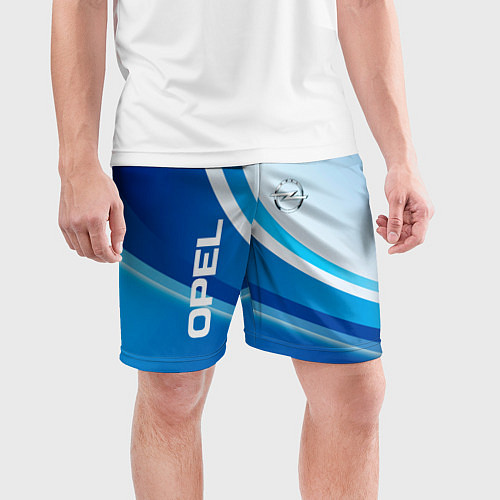 Мужские спортивные шорты Opel абстракция / 3D-принт – фото 3