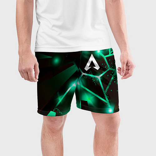 Мужские спортивные шорты Apex Legends разлом плит / 3D-принт – фото 3
