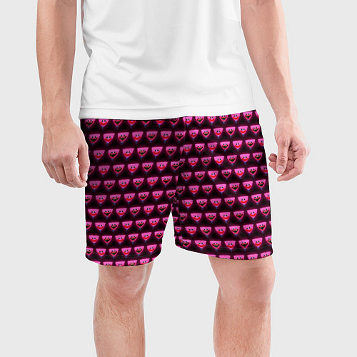 Мужские спортивные шорты Poppy Playtime - Kissy Missy Pattern - Huggy Wuggy / 3D-принт – фото 3