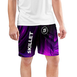 Шорты спортивные мужские Skillet violet plasma, цвет: 3D-принт — фото 2