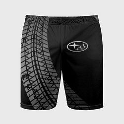 Мужские спортивные шорты Subaru tire tracks
