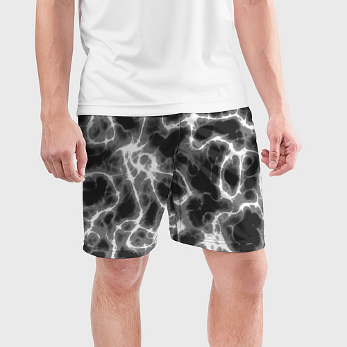 Мужские спортивные шорты Дымные корни / 3D-принт – фото 3