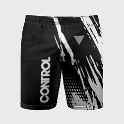 Шорты спортивные мужские Control Logo, цвет: 3D-принт