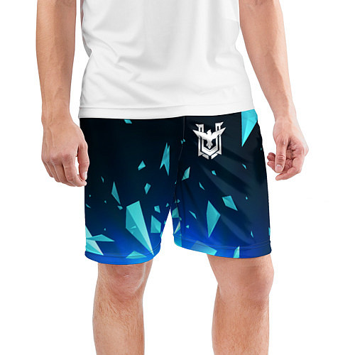Мужские спортивные шорты Free Fire взрыв частиц / 3D-принт – фото 3