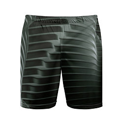 Мужские спортивные шорты Наноброня - чёрные волнообразные пластины
