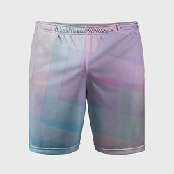 Мужские спортивные шорты Абстрактное множество розовых и голубых стёкол