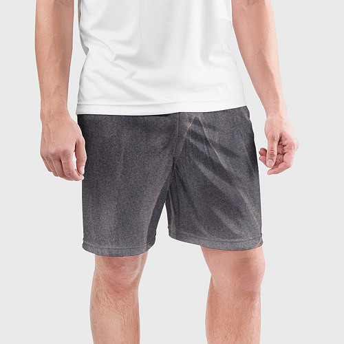 Мужские спортивные шорты Тёмные туманные блёстки / 3D-принт – фото 3
