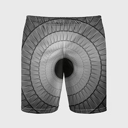 Шорты спортивные мужские Абстрактная спираль, цвет: 3D-принт