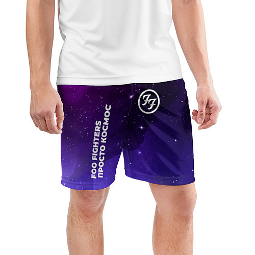 Мужские спортивные шорты Foo Fighters просто космос / 3D-принт – фото 3