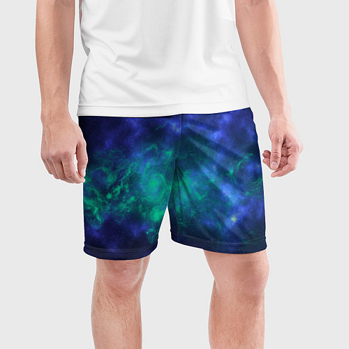 Мужские спортивные шорты Космический пейзаж во Вселенной / 3D-принт – фото 3