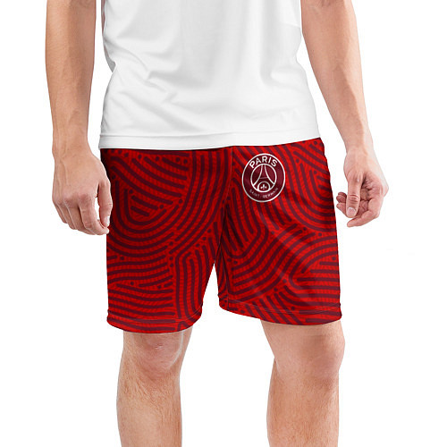 Мужские спортивные шорты PSG отпечатки / 3D-принт – фото 3