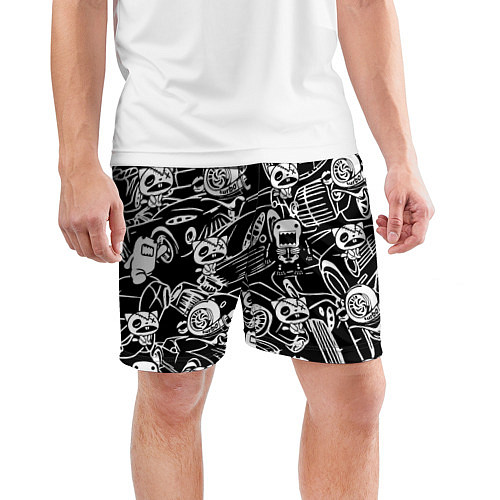 Мужские спортивные шорты JDM Pattern / 3D-принт – фото 3