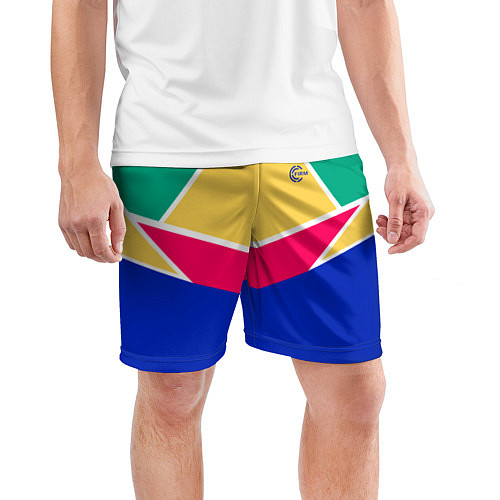 Мужские спортивные шорты FIRM ретро раскраска / 3D-принт – фото 3