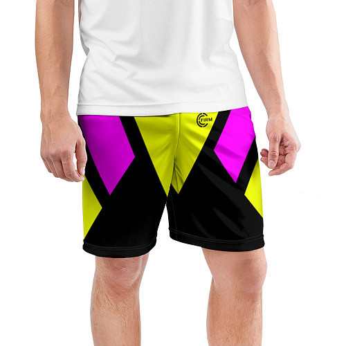 Мужские спортивные шорты FIRM прямиком из восьмидесятых / 3D-принт – фото 3