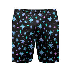 Мужские спортивные шорты Зимние цветные звезды