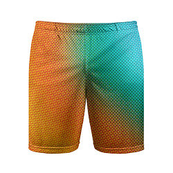 Шорты спортивные мужские Полутоновый градиент - текстура, цвет: 3D-принт