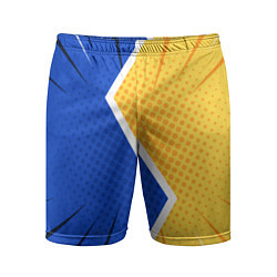 Мужские спортивные шорты Желто-синяя молния