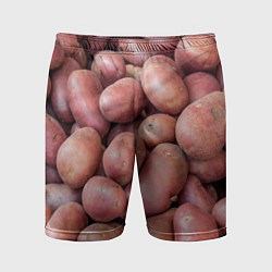 Шорты спортивные мужские Картофельные клубни, цвет: 3D-принт