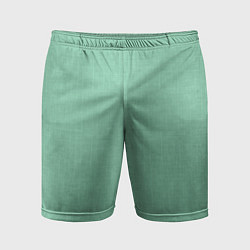 Мужские спортивные шорты Нежно зеленый в елочку